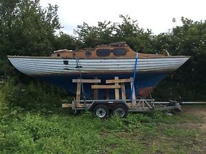 28ft Wooden Folk Sailing Boat or bid item no. 282113587856