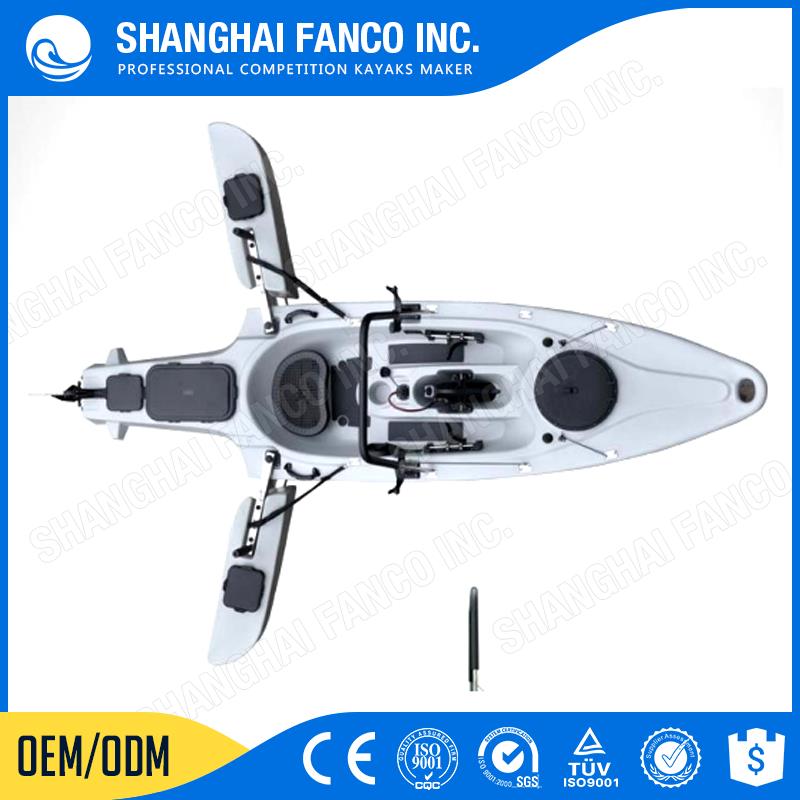 CE Rohs standard plastic boats for fishing, plastic fishing kayak, plastic kayak for two person