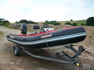 4.2 mtr Rib. Evinrude 60hp outboard.and trailer