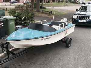 River/Fishing Boat Complete Package including Outboard Engine and Trailer. swap?