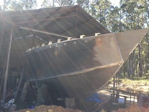 40ft aluminium boat hull unfinished project