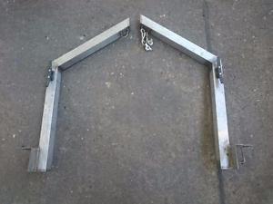 STAINLESS STEEL DAVITS. SMALL FOR LIGHTWEIGHT DINGHY, KAYAK, CRUISER