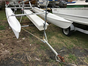 14Ft Catamaran, With Trailer All Registered, Selling Cheap!