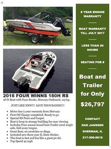 2016 Four Winns 180H RS Outboard Speed Boat