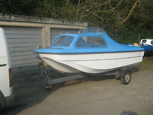 STUNNING 14FT CJR FISHING BOAT YAMAHA OUTBOARD ROAD TRAILER PROJECT