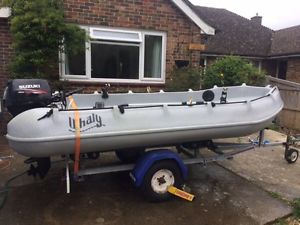 Whaly 370 Fishing Boat with trailer & Suzuki DF15 4-stroke Outboard
