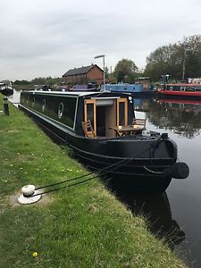 57 ft Reeves Narrowboat built in 2015, Modern style fit out in American ash.
