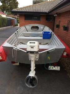 1994 QUINTREX DART 3.7m 2005-15HP Johnson outboard 2012 Seatrial