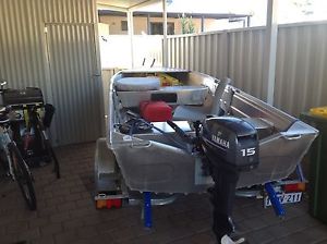 Well maintaind one owner used aluminium 369 Stacer dinghy with 15hp Yamaha motor