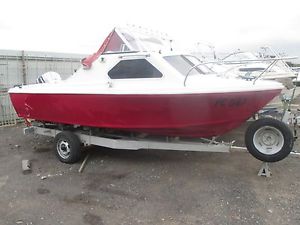 CARRIBEAN HALF CABIN 5.2M HULL AND TRAILER ONLY INTERSTATE TRANSPORT POSSIBLE