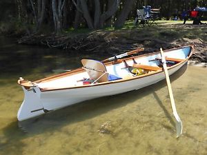 ROWING Boat  4.8m (16 ft) plywood Skiff 1 2 or 3 persons light weight  used once