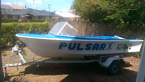 CHEAP REGISTERED BOAT TRAILER AND MOTOR