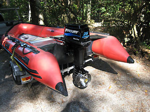 Quicksilver Mercury 430HD Inflatable Boat RIB Dunbier Trailer all registered