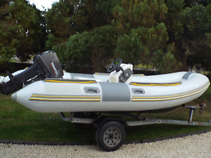 Rib boat Valliant  4m 30hp outboard and trailer