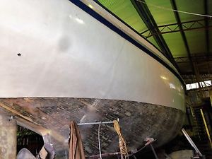 56 foot dynal sheathed gaff rigged motor sailer 120 hp gardiner diesal engine.