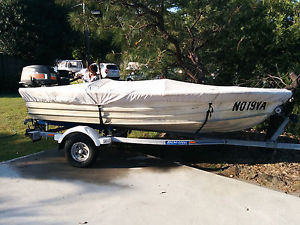 QUINTREX 13Ft Fishabout Brooker as new Trailer 40 Mariner outboard