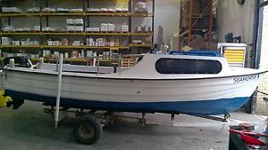 ORKNEY STYLE FISHING  DAY CUDDY BOAT OUTBOARD 35 HP 2 STROKE ENGINE
