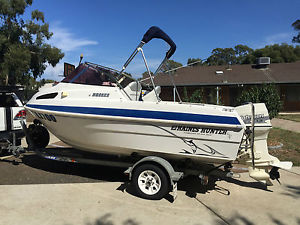 2001 haines hunter 470 breeze cuddy cabin, half cabin, fishing boat.
