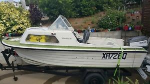 15ft CRUISE CRAFT RUSTLER HALF CABIN WITH 80hp YAMAHA