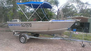 Stacer 4.14m FULL RE-FIT colour sounder 40hp Johnson power trim/tilt elecstart