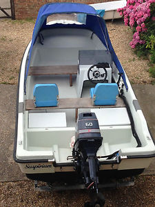 Dell Quay Dory 60HP Evinrude, TrimTilt, Snipe Trailer, Spray Hood, Fishing/sport