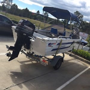 Quintrex BreezeAbout 4.2 Mtr  Tinnie Fishing Boat