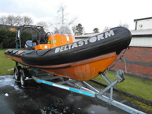 DELTA Storm Rigid Inflatable Boat - Ex Commercial RIB 200hp - Swap/Pex