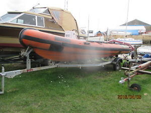 HUMBER 5.4M RIB BOAT + HALLMARK INDESPENSION GALVANIZED TRAILER