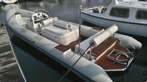 RIB RIBTEC 7.2 YANMAR DEISEL JET DRIVE ON TRAILER