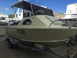 4.6 METRE MANTA CRAFT CUDDY - AS NEW 60HP MERC 57 HOURS