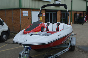 Scarab 165 250HO Impulse, Lazer Red Jet Boat.