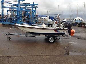 Dell Quay Dory 13ft, 40HP,New Trailer. Essex