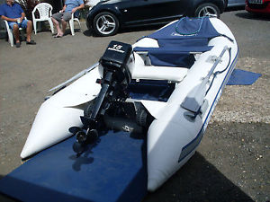 QUICKSILVER 3.4 15 HP MERCURY 2 STROKE V AIR FLOOR NOT AVON RIB SPEED SKI BOAT