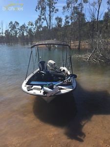 4.2m 30hp johnson (set up for fishing at night)