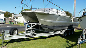 boat, shark cat, fishing, project, trailer, 23ft