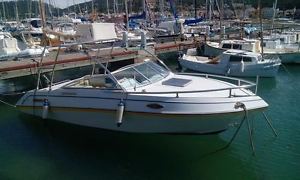 Four Winns 205, Sundowner Power boat in Sunny Majorca Spain .