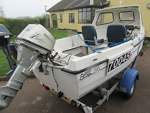 Boat Orkney 440 Fishing Pleasure Elec Start Honda 15hp + Aux Rollercoast Trailer