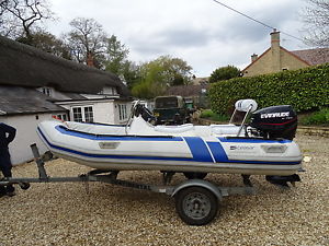 Ceasar 4m RIB with Evinrude 50HP E-TEC 4 stroke engine with trailer included