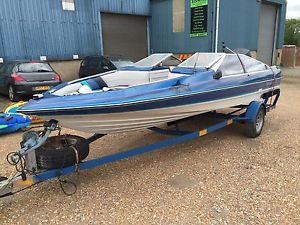 1988 BAYLINER COBRA 19ft SPEED BOAT - 140hp V4 EVINRUDE OUTBOARD -