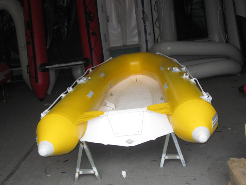 3 .3m fiber glass floor pvc material boat with console rib boat