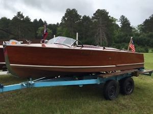 Rare Pre-War 1932 Chris Craft Deluxe Runabout 16 ft Double Cockpit Model 300