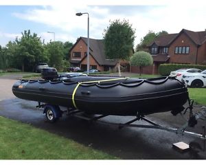 Excel XHD 535 Inflatable Boat 40HP Engine & Trailer