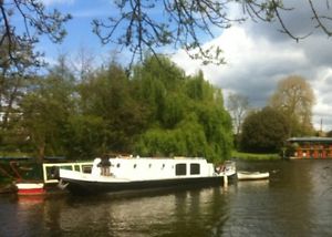 just been refurb beautifull classic  Dutch Barge widebeam liveaboard houseboat
