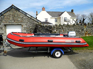 excel rib 430 xhd inflatable with 15hp honda 4 stroke outboard,boat