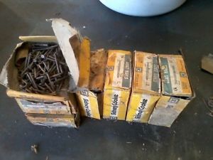 Marine brass bolts and washers, screws and nails