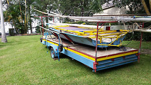 18Foot Sailing Skiff Hull  Trailer and Accessories