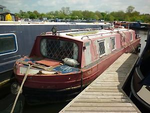 35ft All Steel Narrowboat Project & BMC Diesel FULLY OVERPLATED IN 2012