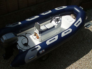 Avon Adventure 4.00 RIB Sports Boat. Mariner 30hp PTT. Rollercoaster Trailer