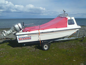 Boat fishing boat Seahog shortie with honda 25 4 stroke