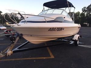seafarer venus trailer boat mercury outboard fishing half cabin